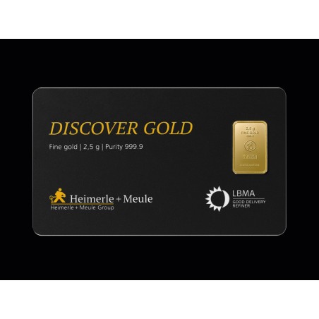 2.5g Gold Geschenkkarte Discovery | Goldbarren 999.9 kaufen | Wiesbaden